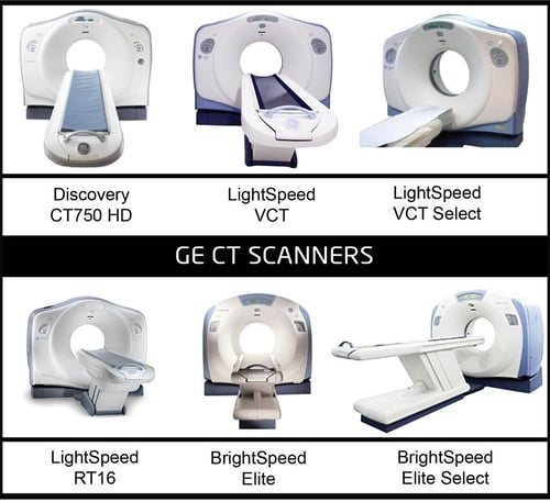 6 GE CT Scanners