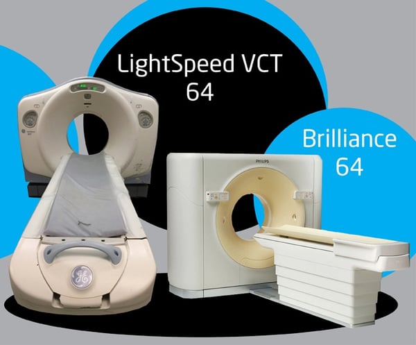 GE Lightspeed VCT 64 CT vs Philips Brilliance  64 CT