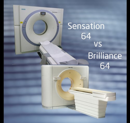 Siemens Sensation 64 CT vs Philips Brilliance  64 CT
